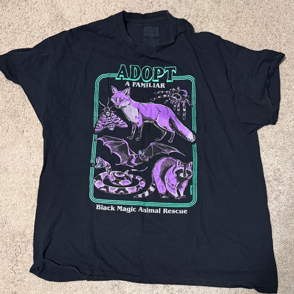 RHODE Black T-Shirt with Green Graphic